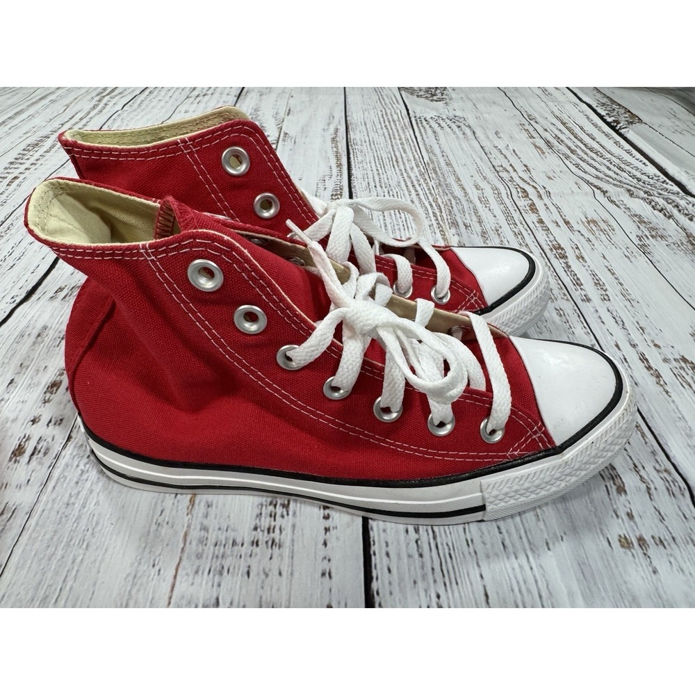 Converse Chuck Taylor All Star High-Top Sneakers Men Red Size 4.5 Women's 6.5